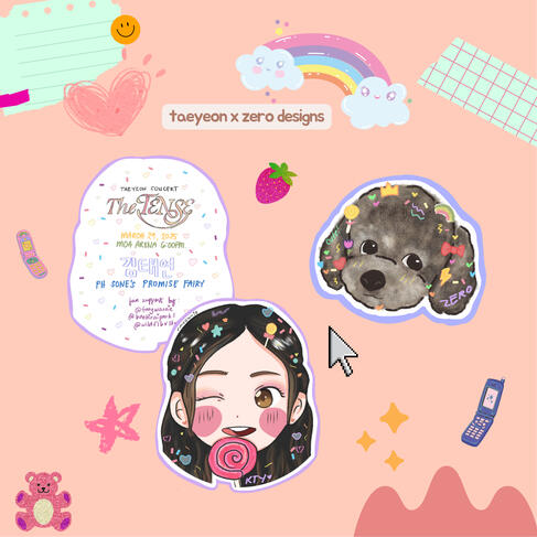 Bubble head design taeyeon the tense in manila (fanproject)